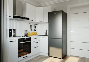 Кухонный гарнитур Белый Глянец 2200*1000 (Стол. 26мм) в Нягани - nyagan.ok-mebel.com | фото