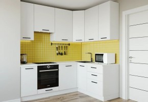 Кухонный гарнитур Белый Глянец 2200*1600 h950 (Стол. 38мм) в Нягани - nyagan.ok-mebel.com | фото