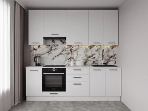 Кухонный гарнитур Белый Глянец 2400 h950 (Стол. 38мм) в Нягани - nyagan.ok-mebel.com | фото