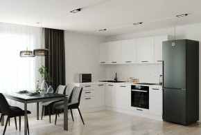Кухонный гарнитур Белый Глянец 2600*1600 (Стол. 38мм) в Нягани - nyagan.ok-mebel.com | фото