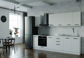 Кухонный гарнитур Белый Глянец 2800 (Стол. 38мм) в Нягани - nyagan.ok-mebel.com | фото