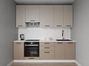 Кухонный гарнитур Каппучино 2400 h950 (Стол. 38мм) в Нягани - nyagan.ok-mebel.com | фото