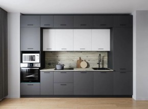 Кухонный гарнитур Меренга 3400 (Стол. 26мм) в Нягани - nyagan.ok-mebel.com | фото