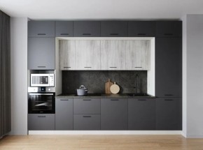 Кухонный гарнитур Санторини 3400 (Стол. 38мм) в Нягани - nyagan.ok-mebel.com | фото