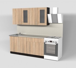Кухня Симона Демо 1700 (Венга/Дуб Сонома) в Нягани - nyagan.ok-mebel.com | фото