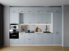 Кухонный гарнитур Смоки 3400 (Стол. 26мм) в Нягани - nyagan.ok-mebel.com | фото