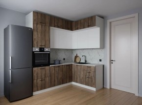 Кухонный гарнитур Старое Дерево 2200*1700 (Стол. 38мм) в Нягани - nyagan.ok-mebel.com | фото