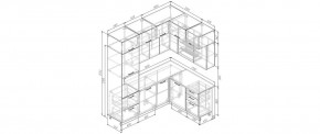 Кухонный гарнитур Старое Дерево 2200*1700 (Стол. 38мм) в Нягани - nyagan.ok-mebel.com | фото 2