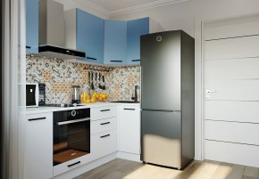Кухонный гарнитур угловой Капри 2200х1000 (Стол. 38мм) в Нягани - nyagan.ok-mebel.com | фото