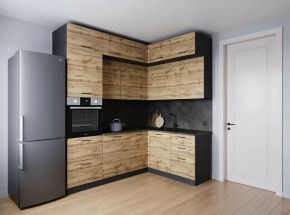 Кухонный гарнитур угловой Крафт 2200*1700 (Стол. 26мм) в Нягани - nyagan.ok-mebel.com | фото