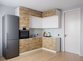Кухонный гарнитур угловой Лада 2200*1700 (Стол. 26мм) в Нягани - nyagan.ok-mebel.com | фото