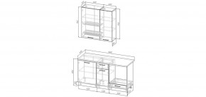 Кухонный гарнитур Умбра 1600 h950 (Стол. 38мм) в Нягани - nyagan.ok-mebel.com | фото 2