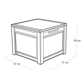Квадратный сундук Cube Rattan 208 л в Нягани - nyagan.ok-mebel.com | фото 4
