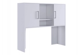 ЛАЙТ 2 Надстройка стола компьютерного (1200) белый в Нягани - nyagan.ok-mebel.com | фото