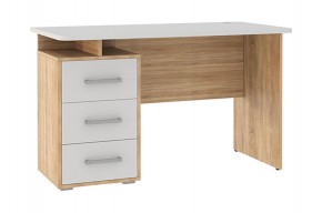 ЛАЙТ 2 Стол компьютерный (1200)  дуб сонома/белый в Нягани - nyagan.ok-mebel.com | фото