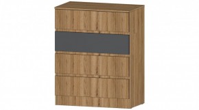 ЛЕНОРА Комод 4 ящика (графит) в Нягани - nyagan.ok-mebel.com | фото