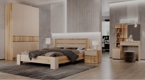 ЛЕНОРА Спальный гарнитур (модульный) кашемир в Нягани - nyagan.ok-mebel.com | фото