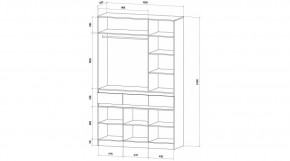 ЛЕНОРА Спальный гарнитур (модульный) кашемир в Нягани - nyagan.ok-mebel.com | фото 9