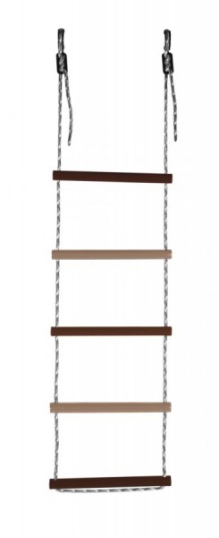 Лестница веревочная 5 перекладин цв.коричневый, бежевый D=25  в Нягани - nyagan.ok-mebel.com | фото