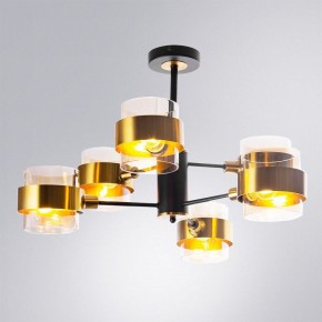 Люстра на штанге Arte Lamp Carlo A8205SP-6BK в Нягани - nyagan.ok-mebel.com | фото 2