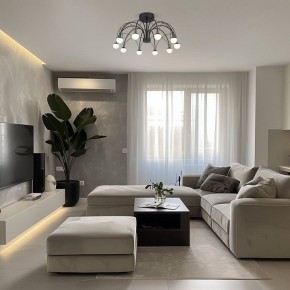 Люстра на штанге Eurosvet Ragno 90035/10 LED черный в Нягани - nyagan.ok-mebel.com | фото 5