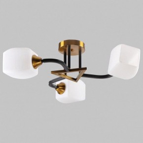 Люстра на штанге Imex MD.52009 MD.52009-3-S-BK+GAB в Нягани - nyagan.ok-mebel.com | фото