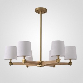 Люстра на штанге Imperiumloft Jorgenson White/Light wood STAVRA01 в Нягани - nyagan.ok-mebel.com | фото