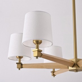 Люстра на штанге Imperiumloft Jorgenson White/Light wood STAVRA01 в Нягани - nyagan.ok-mebel.com | фото 11