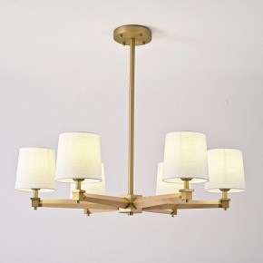 Люстра на штанге Imperiumloft Jorgenson White/Light wood STAVRA01 в Нягани - nyagan.ok-mebel.com | фото 2