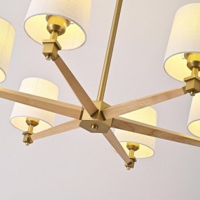 Люстра на штанге Imperiumloft Jorgenson White/Light wood STAVRA01 в Нягани - nyagan.ok-mebel.com | фото 7