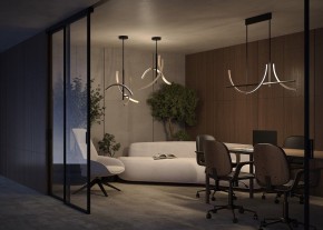 Люстра на штанге Maytoni Wabi MOD428PL-L27BK в Нягани - nyagan.ok-mebel.com | фото 6