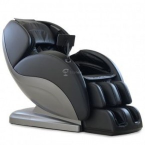 Массажное кресло PS6500 черно-серебряное в Нягани - nyagan.ok-mebel.com | фото 1