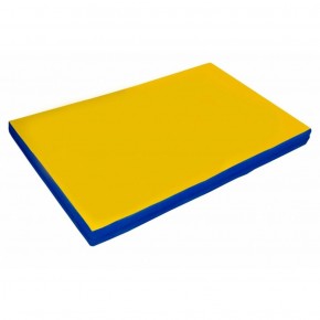 Мат гимнастический 2х1х0,08м цв. синий-желтый в Нягани - nyagan.ok-mebel.com | фото
