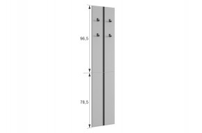 МЕРСИ Прихожая (модульная) графит в Нягани - nyagan.ok-mebel.com | фото 3
