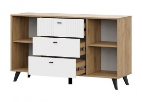 МИЛАН Спальня (Дуб Золотой/Белый матовый) в Нягани - nyagan.ok-mebel.com | фото 15