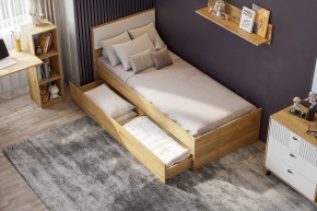 МИЛАН Спальня (Дуб Золотой/Белый матовый) в Нягани - nyagan.ok-mebel.com | фото 44