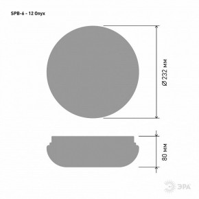 Накладной светильник Эра Классик SPB-6 - 12 Onyx в Нягани - nyagan.ok-mebel.com | фото 3