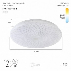 Накладной светильник Эра Slim SPB-6 Slim 3 12-4K в Нягани - nyagan.ok-mebel.com | фото 2