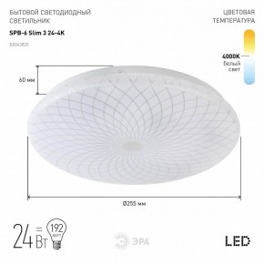 Накладной светильник Эра Slim SPB-6 Slim 3 24-4K в Нягани - nyagan.ok-mebel.com | фото 2