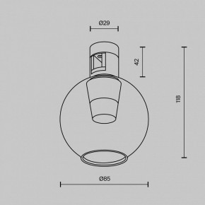 Накладной светильник Maytoni Bubble TR148-1-3W3K-PT в Нягани - nyagan.ok-mebel.com | фото 6