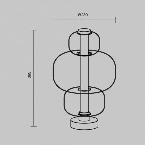 Настольная лампа декоративная Maytoni Atmos MOD364TL-L15B3K в Нягани - nyagan.ok-mebel.com | фото 5