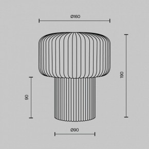 Настольная лампа декоративная Maytoni Omaggio MOD404TL-01GR в Нягани - nyagan.ok-mebel.com | фото 5