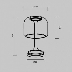 Настольная лампа декоративная Maytoni Spirito MOD286TL-L8W3K в Нягани - nyagan.ok-mebel.com | фото 4