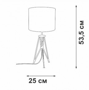 Настольная лампа декоративная Vitaluce V2834 V2834-1/1L в Нягани - nyagan.ok-mebel.com | фото 2