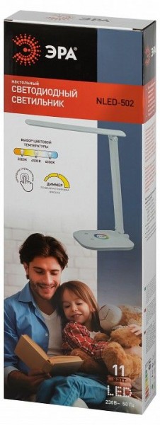 Настольная лампа офисная Эра  NLED-502-11W-W в Нягани - nyagan.ok-mebel.com | фото 6