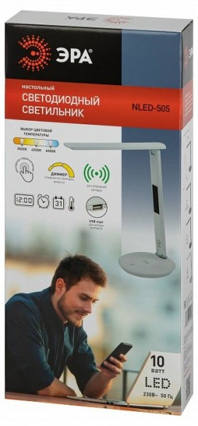 Настольная лампа офисная Эра  NLED-505-10W-W в Нягани - nyagan.ok-mebel.com | фото 5
