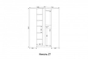 НИКОЛЬ 27 Шкаф угловой в Нягани - nyagan.ok-mebel.com | фото 2