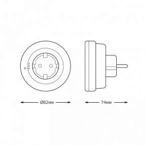 Ночник Gauss  NS002 в Нягани - nyagan.ok-mebel.com | фото 3