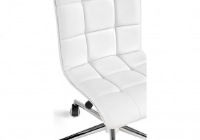 Офисное кресло Квадро экокожа белая / хром в Нягани - nyagan.ok-mebel.com | фото 7