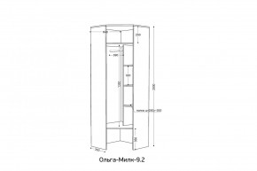 ОЛЬГА-МИЛК 9.2 Шкаф угловой с зеркалом в Нягани - nyagan.ok-mebel.com | фото 2